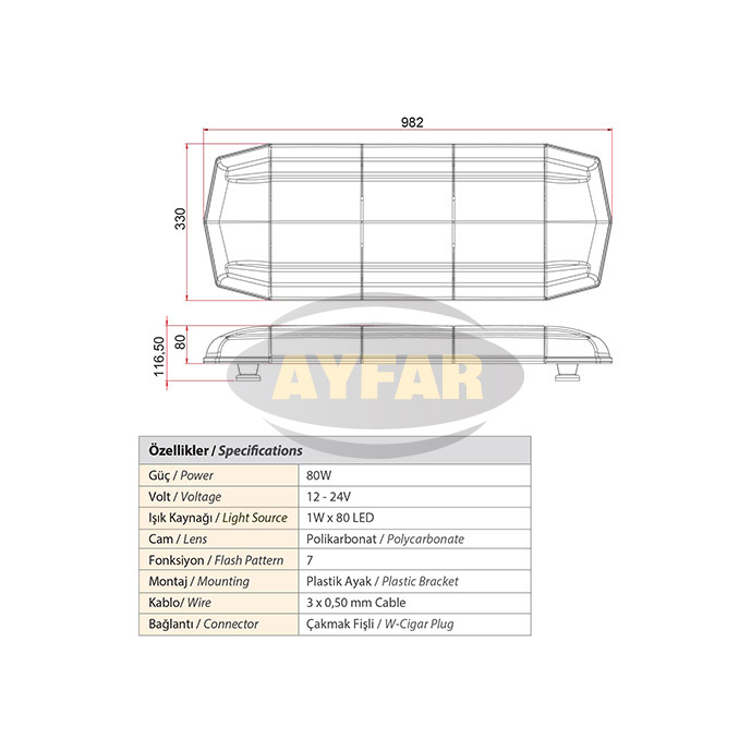 TRAFFIC WARNING LAMPS