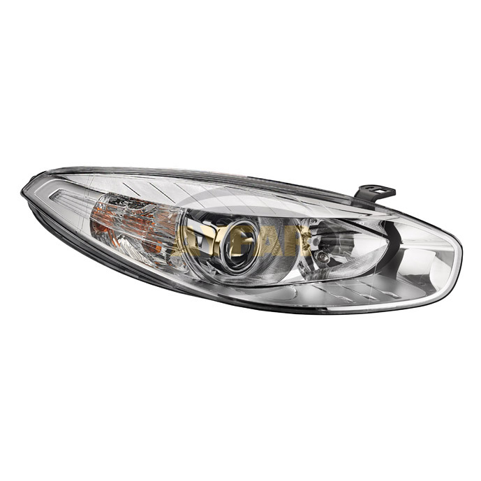 W-CHROME FRAME HEADLIGHT LENS