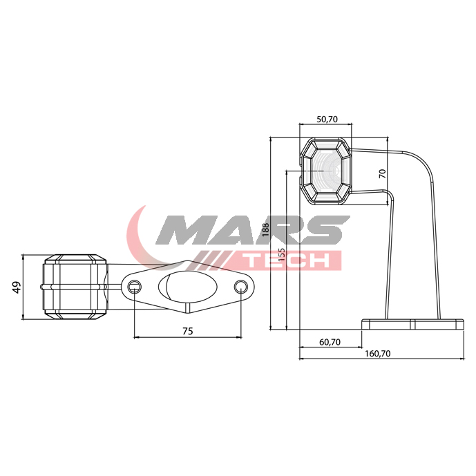 Trailer End - Outline Marker Lamp