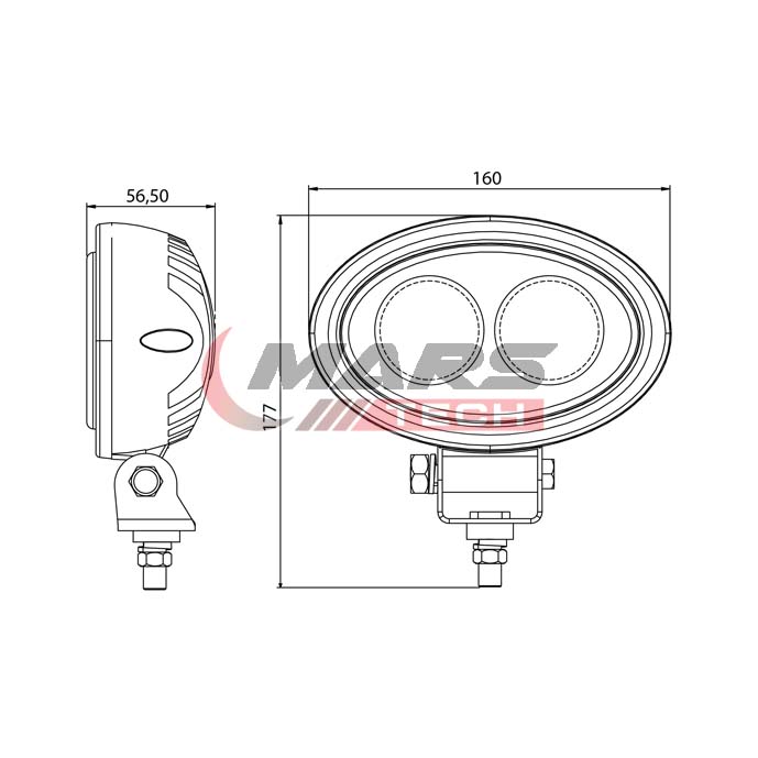 Led Forklift Spot Lamp